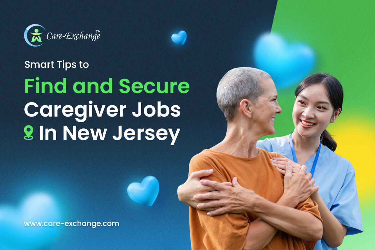 Caregiver searching for caregiver jobs in New Jersey and exploring home care opportunities in NJ